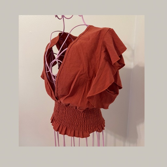 SHEIN V-Neck Ruffled Top - Picture 5 of 7